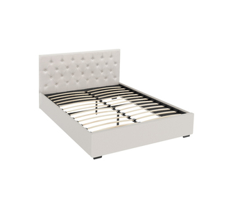 Vikoy Queen Beige Gas Lift Bed Frame
