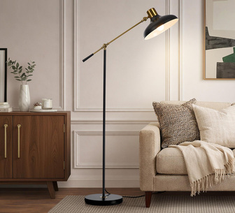 Vionelle 150cm Black Floor Lamp