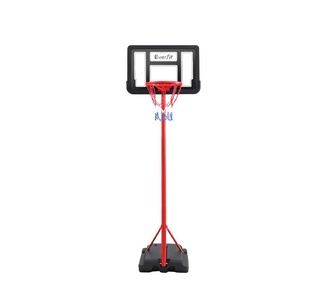 Viren 160cm Black Red Basketball Hoop Stand