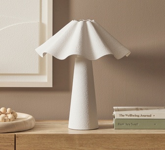 Vivori 40cm White Table Lamp