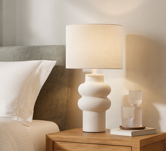 Vynra White Ceramic Table Lamp