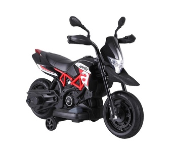 Waldo Kids Black Ride-On Aprilia Dorsoduro 900 Motorcycle