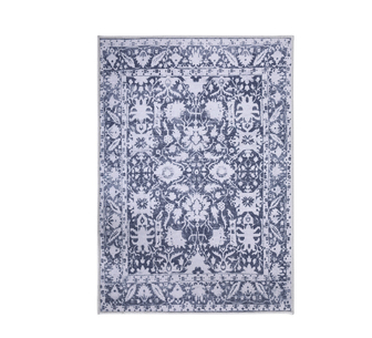 Warmstep 120x170cm Grey Velvet Washable Short Pile Rug