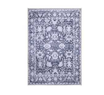 Warmstep 240x340cm Grey Velvet Washable Short Pile Rug