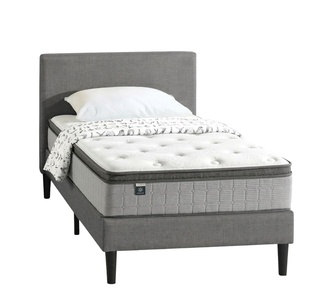 Welling Dark Grey Bed Frame & Napa Single Mattress Package