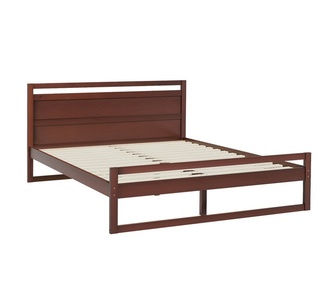 Wilbert Double Walnut Wooden Bed Frame