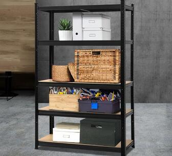 Wiley 1.8M Black Storage Shelf