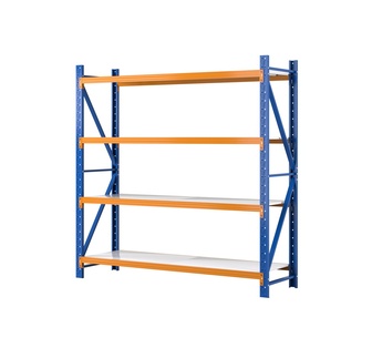 Wiley 2x2x0.6m Orange Blue Storage Shelf