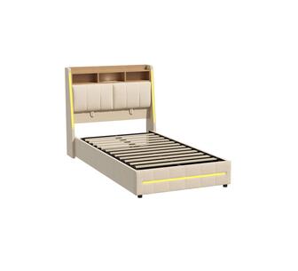 Winora King Single Beige Gaslift Frame w/ Storage&USB Ports