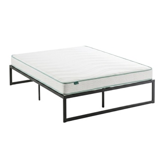 Wynne Black Base & Idella Comfort Double Mattress Package