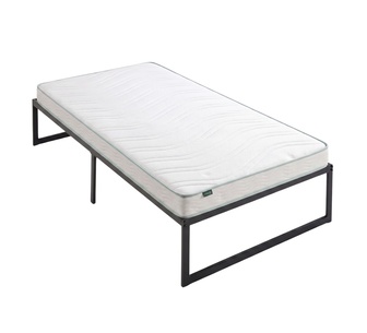 Wynne Black Base & Idella Comfort Single Mattress Package