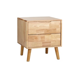 Xylo 2 Drawer Natural Bedside Table