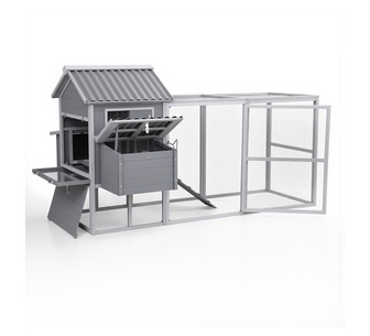 Yawi Grey White Wooden Pet Enclosure