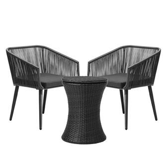 Youssef 3 Piece Outdoor Lounge Set