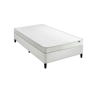 Zabi White Ensemble BedBase&Helen KingSingle MattressPackage