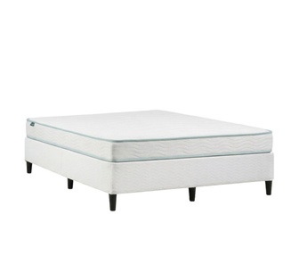 Zabi White Ensemble Bed Base & Helen Queen Mattress Package