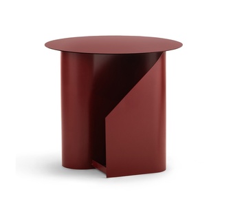 Zack Red Round Side Table