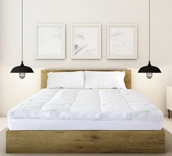 Zadie Mattress Topper Single White