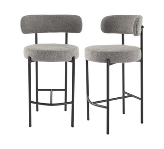 Set of 2 Zyla Grey Dining Chair