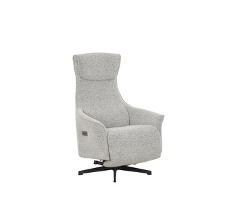 Zebi Electric Massage Recliner Armchair Light Grey