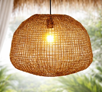 Zelor Brown Large Pendant Light
