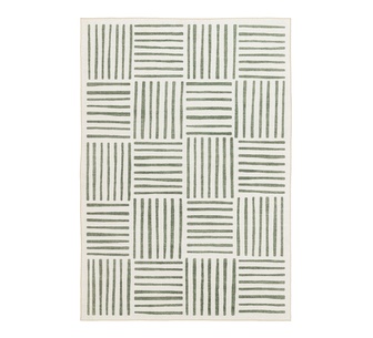 Zenos 230X160 Green Washable Rug
