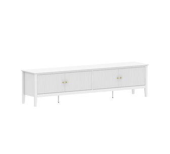 Zia White 200cm 4 Door TV Unit