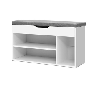 Zuki White Shoe Rack Shoe Cabinet