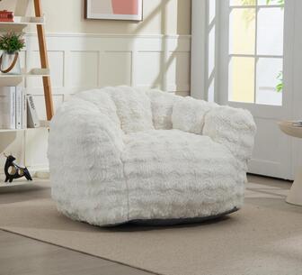 Zina White U Shape Long Flannelette Compressed Sofa