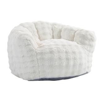 Zina White U Shape Long Flannelette Compressed Sofa