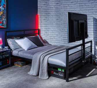 Gaming Beds  Cerberus Twist TV Gaming Bed - Carbon Red