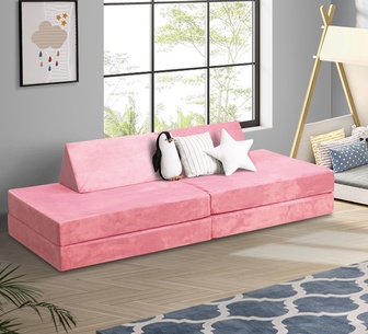 Juniper Kids Play Couch Pink