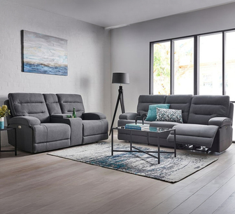 ANDERSON RECLINER ELECTRIC 2 STR CHARCOAL