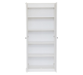 Highetts 2 Door 5 Tier Shelf 80cm Multipurpose Cupboard