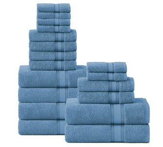 18 Piece 100% Towel Set Zero Twist 500GSM