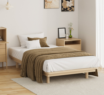 Clover Bed Base Single Cream