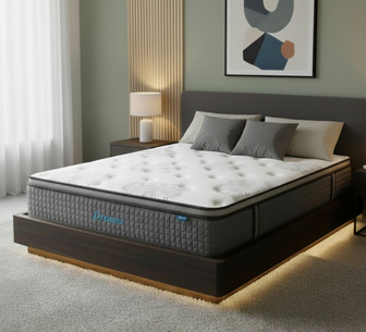 Dreamz 35CM Thickness Euro Top Crate Foam Mattress in Queen
