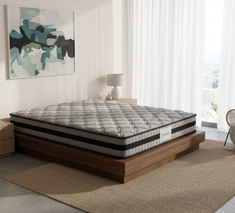 Dreamz 22cm King Size Firm Foam Spring Mattress in Dark Grey