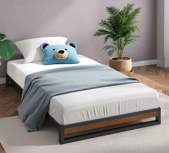 Beth 6inch Ironline Single Platforma Bed Frame