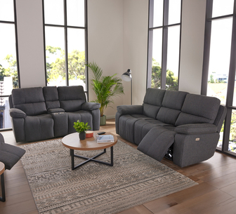CHAMBERS RECLINER ELECTRIC 2 STR BLACK