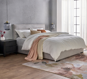 SAVILLE BED KING MK2 LIGHT GREY