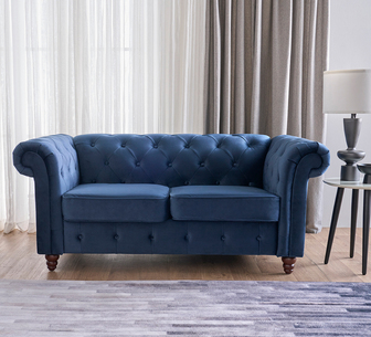 CARLOTTA SOFA 2 SEATER NAVY