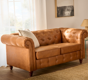 CARLOTTA SOFA 2 SEATER TAN