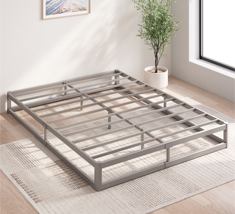 Ace Metal Bed Base Gun Metal - Double