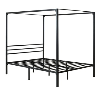 Alicia Canopy Double Bed Frame Black