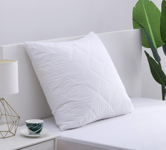 DM Cotton Cover Quilted Pillow Protector Euro