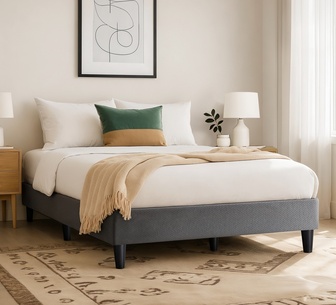 Zabi SmartBase Bed Frame Double Dark Grey