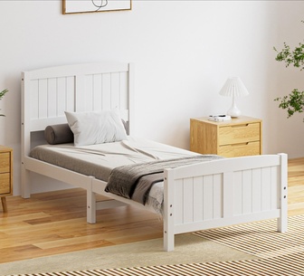 Annalisa Bed Frame Single White