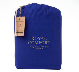 Royal Comfort 1500TC Cotton Rich Double Sheet Set