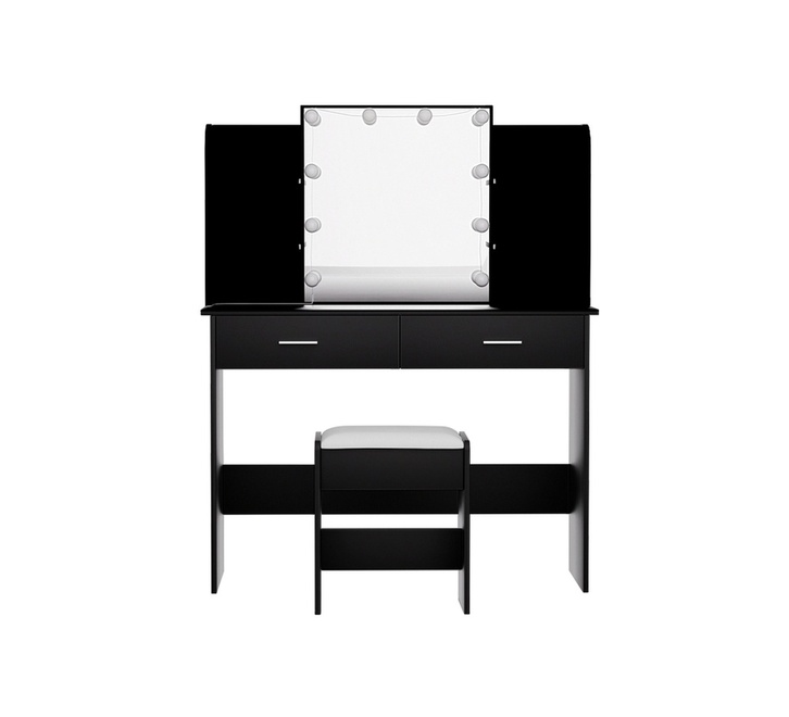 Alliona Black Dressing Table Set | Makeup & Vanity Tables Alliona Black Dressing Table Set | Makeup & Vanity Tables